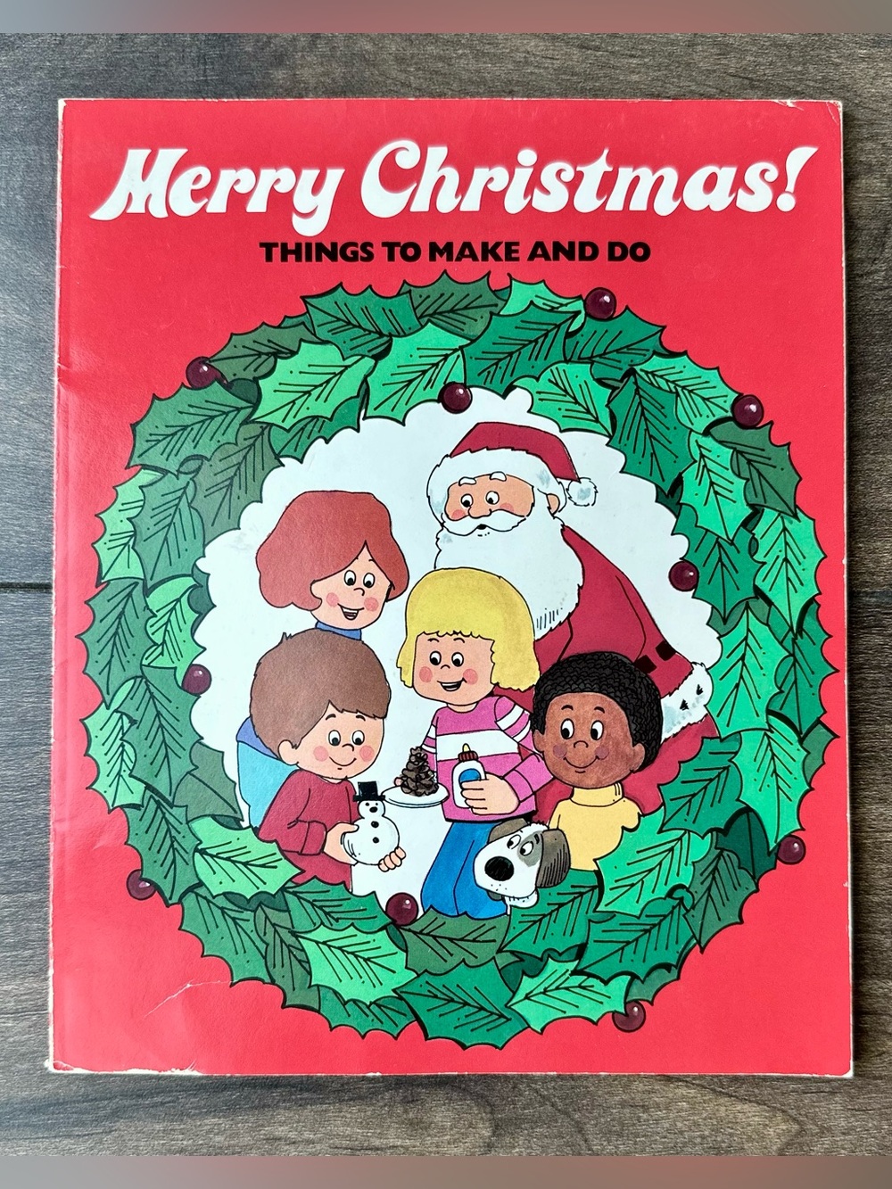 Vintage 1981 Merry Christmas Things to Make and Do Book - Retro Holiday Crafts